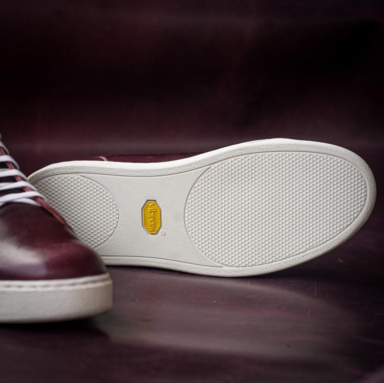 Songo High Top Rubber Sole Sneakers with Veg Tan Leather